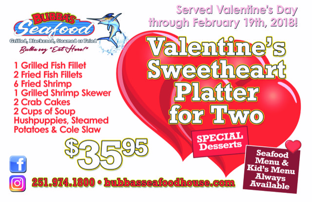 Valentines Day Menu